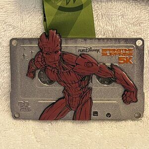 2025 Run Disney Springtime Surprise‎ Groot 5K Medal Lanyard Walt Disney World